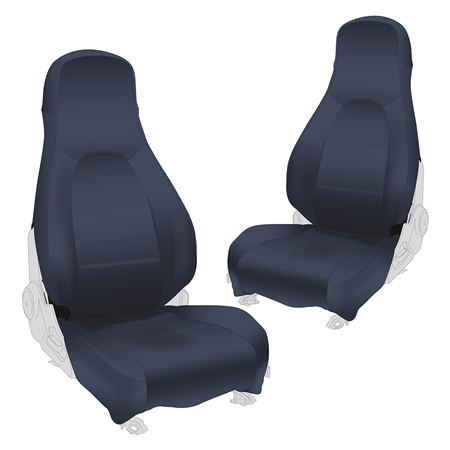 Seat Cover Leather (pair) Blue 1996-97 - 908-295