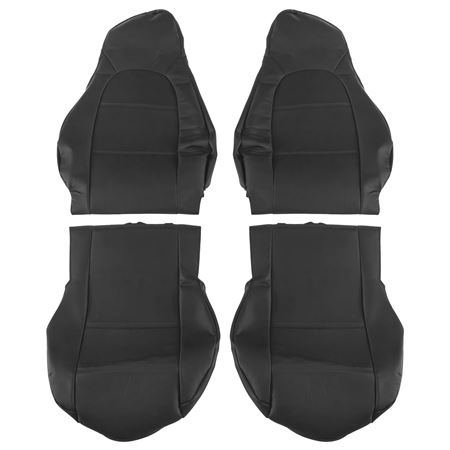 Seat Cover Leather (pair) Black 1999-00 - 908-355