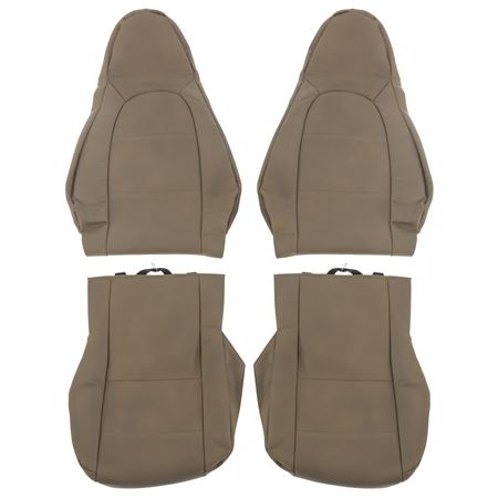 Seat Cover Leather (pair) Biscuit 1999-00 - 908-361
