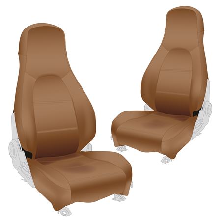 Seat Cover Vinyl (pair) Tan 1999-00 - 908-369