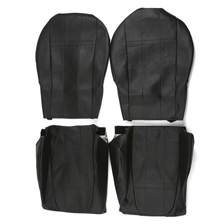 Seat Covers Premium Leatherette (pair) Black 2001-05 - 909-459