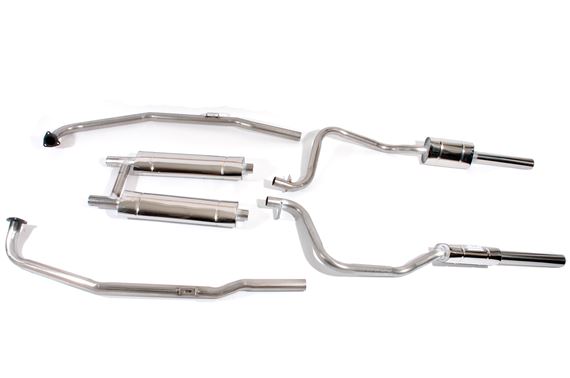 Stainless Steel Exhaust System - Original TR8 - Non Cat - 4 Box - RB7294