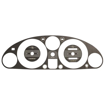 Gauge Face Bezel Black Brushed S/Steel 1994-97 - 910-329 - Jass Performance
