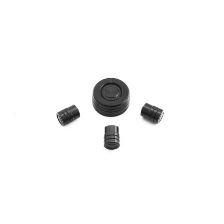 Heater Control Knob Set (non Air Con) Black Aluminium 1989-97 - 910-339 - Jass Performance