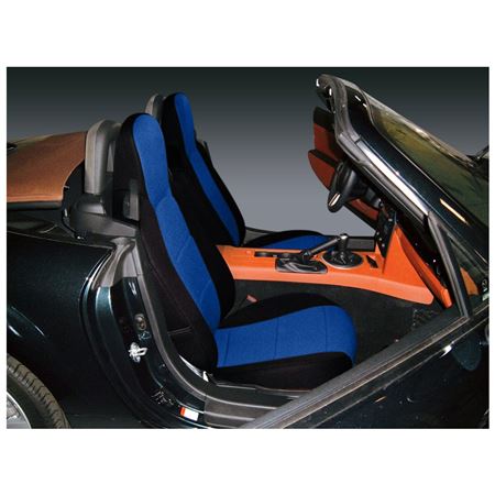 Seat Covers (pair) Neoprene Black/Blue 2016-24 - 910-453 - Coverking
