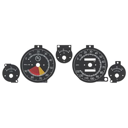 Gauge Face Kit Rossa 120mph 1989-97 - 911-283 - RevLimiter
