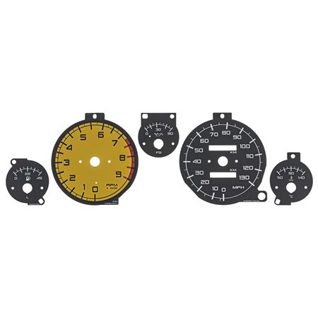 Gauge Face Kit Sunstorm 120mph 1989-97 - 911-284 - RevLimiter