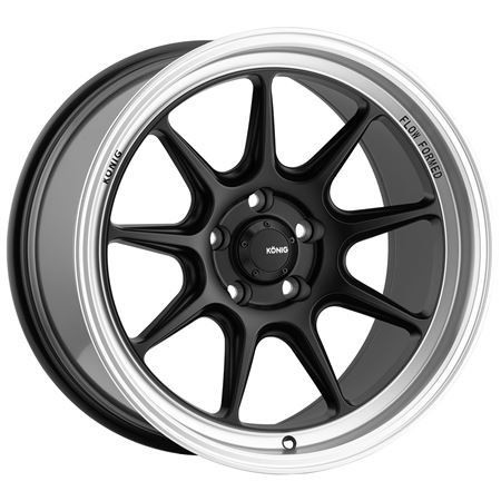 Alloy Wheel 8" x 17" ET38 Countergram Matt Black - 911-451 - Konig