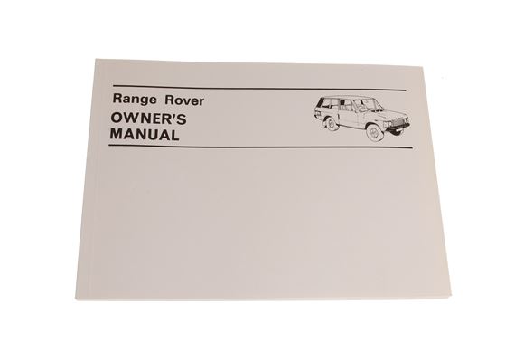 Owners Handbook Range Rover 2 Door Models - RA14002DOOR