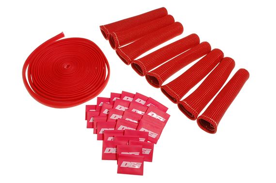 DEI HT Lead and Spark Plug Sleeve Kit - 8 Cylinder - Red - RX1467RED