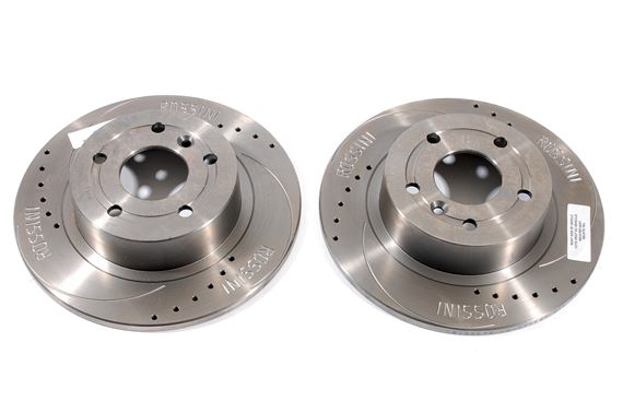 Rossini Performance Rear Brake Discs - Solid Pair - SDB000470 ROS ...