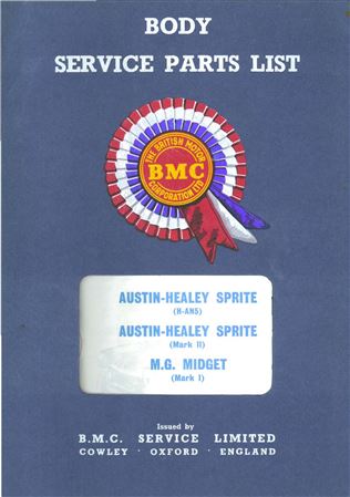 Body Service Parts - Sprite Mk1/2, Midget Mk1 - 1958-1964 - AKD3567GR - OTP