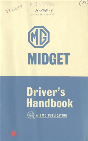 Drivers Handbook - MG Midget Mk1/2 - 1962-1966 - AKD3898FGR - OTP