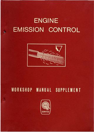 Workshop Manual - Emission Control Supplement - 1958-1979 - AKD4957BGR - OTP
