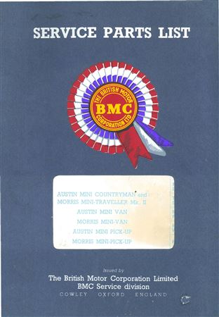 Body Parts - Mini Van, Pick-Up, C/Man, Travell Mk2 - 1967-1969 - AKD5106GR - OTP