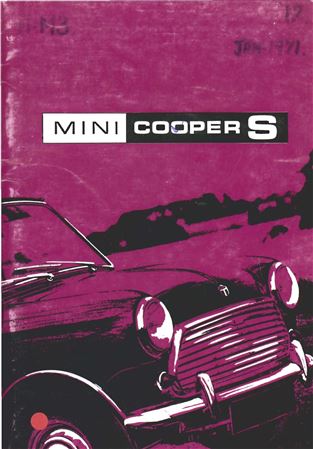 Drivers Handbook - Mini Cooper S Mk3 - 1969-1971 - AKD7364GR - OTP