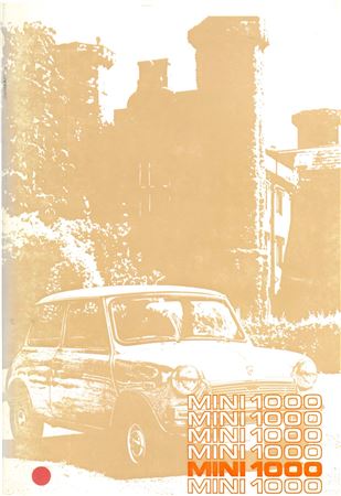 Drivers Handbook - Mini Mk3 1000 Cana - 1969-1975 - AKD7558GR - OTP