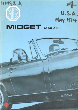 Drivers Handbook - MG Midget Mk3 USA - 1974 - AKD8640GR - OTP