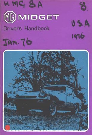Drivers Handbook - Midget 1500 (GAN6UG) USA 1976 - AKM3436GR - OTP