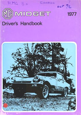 Drivers Handbook - Midget 1500 (GAN6UH) CDN 1977 - AKM3520GR - OTP
