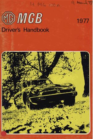 Drivers Handbook - MGB USA - 1977 - AKM3521GR - OTP