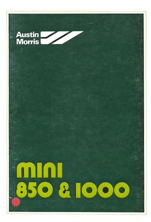Drivers Handbook - Mini 850 & 1000 - 1976-1980 - AKM3547GR - OTP