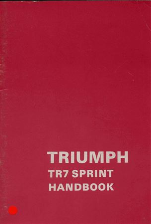 Owners Handbook - TR7 Sprint - 1977 - AKM3967GR - OTP