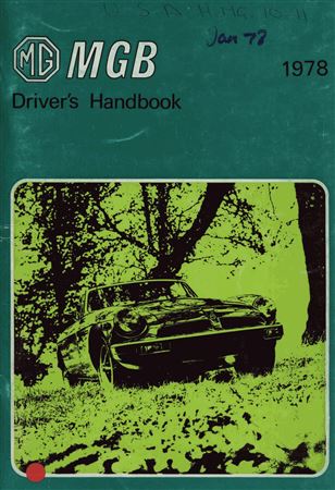 Drivers Handbook - MGB USA - 1978 - AKM4052GR - OTP