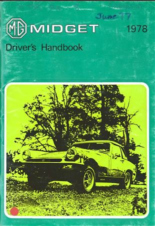 Drivers Handbook - Midget 1500 (GAN6UJ) CDN 1978 - AKM4059GR - OTP