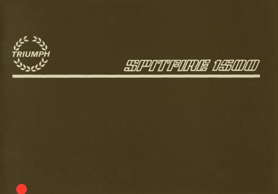 Owners Handbook - Spitfire 1500 - 1962-1980 - AKM4126GR - OTP