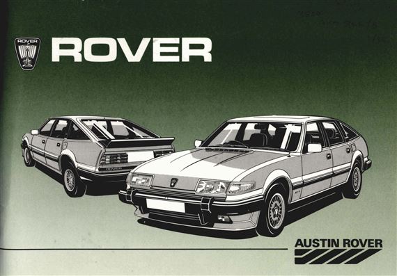 Owners Handbook - SD1 Vitesse Vanden Plas Efi - 1986-1987 - AKM510686GR - OTP