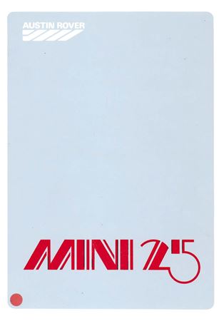 Drivers Handbook - Mini 25 - 1984 - AKM5543GR - OTP