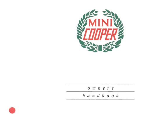 Drivers Handbook - Mini Cooper Carb Spi - 1990-1991 - AKM6579GR - OTP