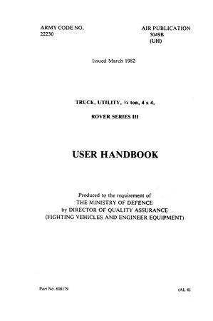 Owners Handbook - Series 3 V8 - 1979-1983 - AKM8010GR - OTP