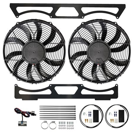 Cooling Fan Kit Defender 90/110 V8 (Twin) - LL1083RT - Revotec