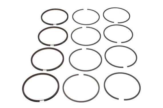 Piston Ring Set (4) - 3 Ring Type - Standard Size - BHM1183 - OEM Goetze