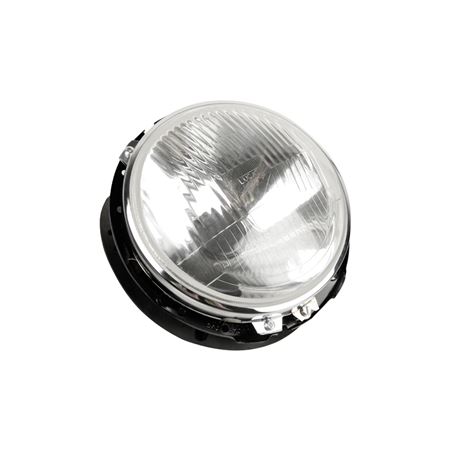 Headlamp 7" LHD H4 Inc Bowl, Seating Rim and Gasket (Single) - C16058LC - Lucas Classic