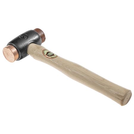 Wheel Hammer - Copper/Hide Faces 1.07Kg - C27290Z - Thor