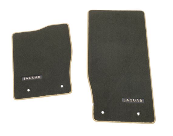 Premium Carpet Mats - LHD - Flint/Caramel - C2P21739YSZ - Genuine Jaguar