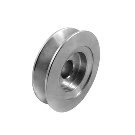 Dynamo Single V Pulley Aluminium 75mm dia 17mm Shaft - C7427A - Powerlite