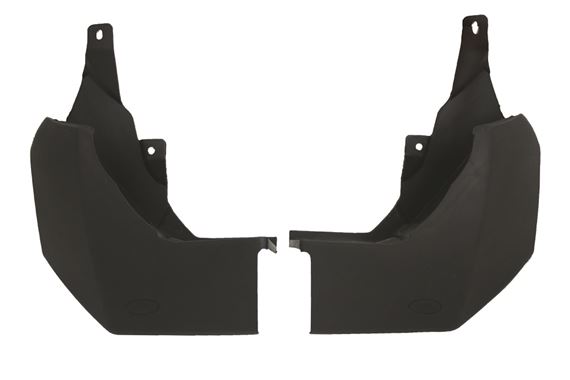 Rear Mudflaps - Pair - Standard Black Plastic Finish - Bearmach BA 4501