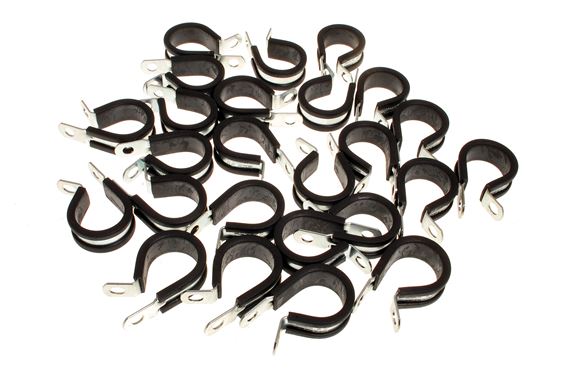 XPart Rubber Lined P Clips - 25mm