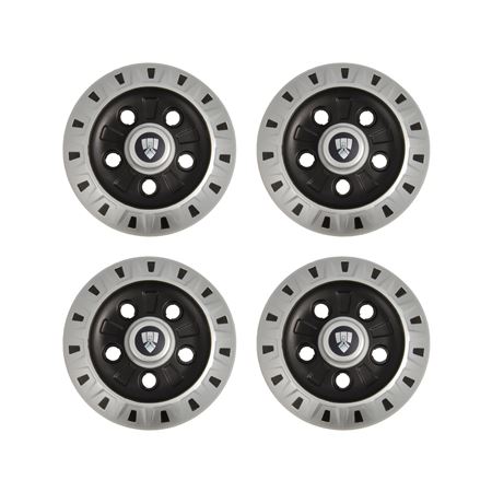 Plastic Wheel Trim - Silver/Black - Set of 4 - CRC3144K