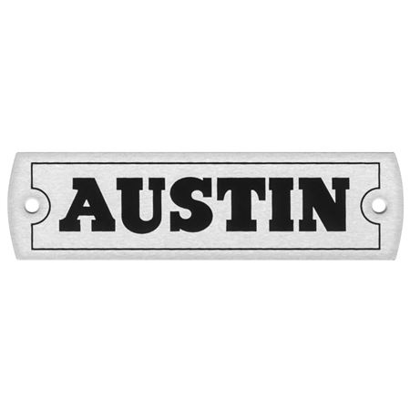Name Plate (Austin) Metal - CRCP348