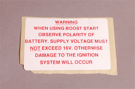 Decal - Battery Warning - CRST111