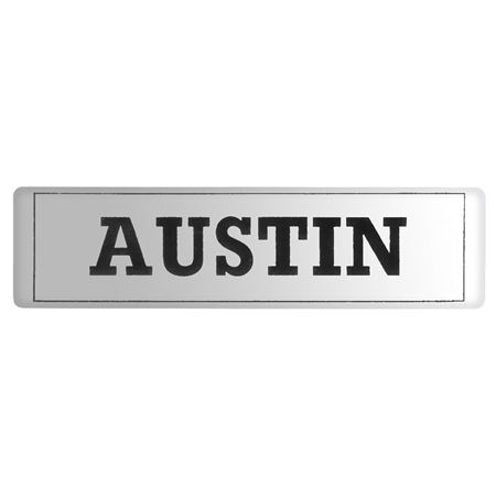 Name Plate (Austin) Decal - CRST136
