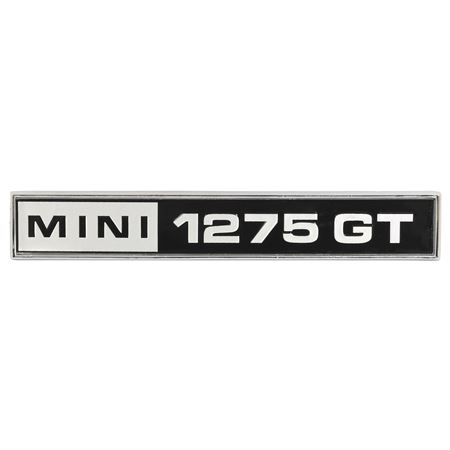 Badge 'MINI 1275 GT' Black/Silver - CZH1269