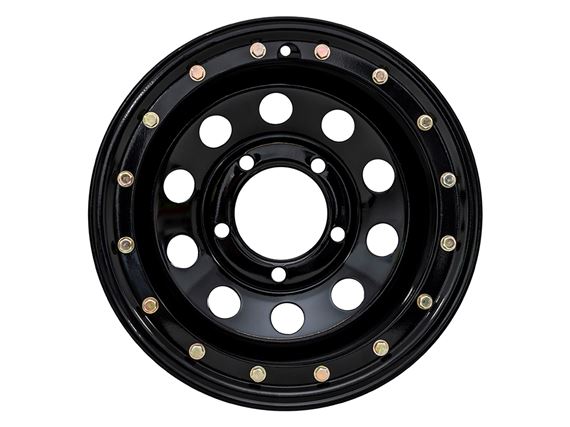 Steel Wheel 10 x 16 Imitation Beadlock Gloss Black - DA3238 - Britpart