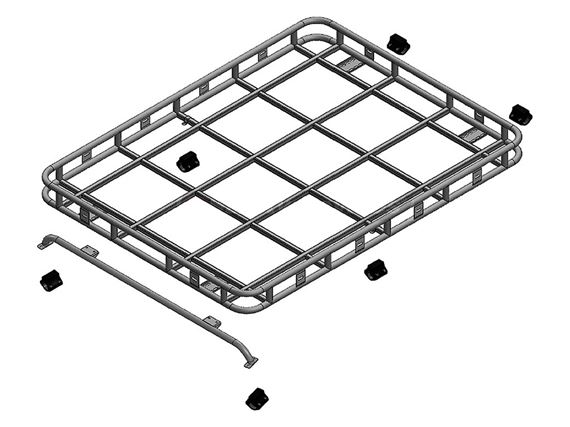 Roof Rack Explorer Full Rail Roll Cage - DA4723 - Aftermarket