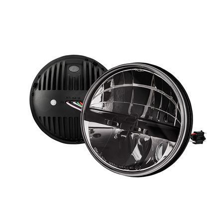 Headlamp 7" LED ECE LHD (pair) Inc Pilot - DA6281K - Britpart
